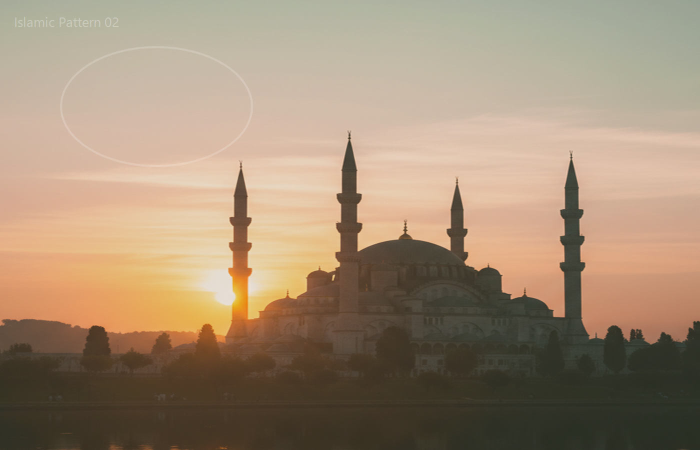 Beautiful mosque architecture representing peace