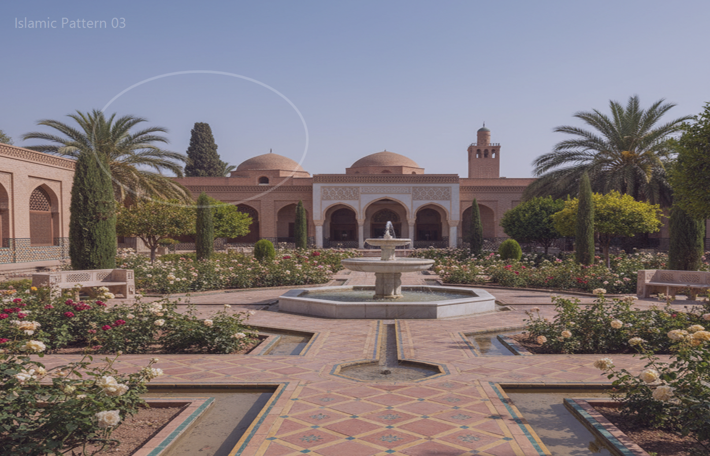 Abstract representation of spiritual journey and discovery